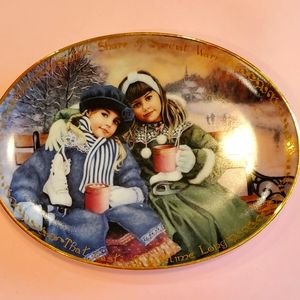 Xmas decor sisters 💕plate